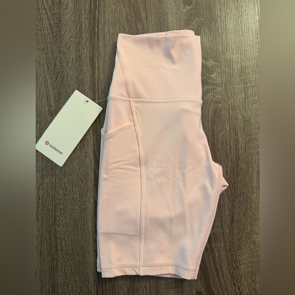 Lululemon Align High-Rise Short 8",w/pockets. Size 6. Strawberry Milkshake.Pink. - Picture 12 of 16